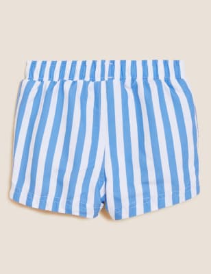 

M&S Collection Gestreifte Badeshorts (0-3 Jahre) - Blue Mix, Blue Mix