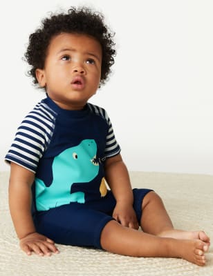 

Boys M&S Collection 2pc Dinosaur Swim Outfit (0-3 Yrs) - Multi, Multi