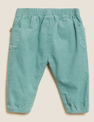 

Boys M&S Collection Pure Cotton Cord Trousers (0-3 Yrs) - Sage, Sage