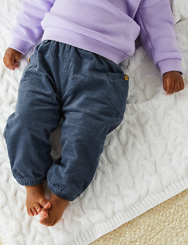 Pure Cotton Cord Trousers (0-3 Yrs) - MM