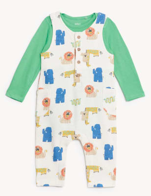 

Boys M&S Collection 2pc Pure Cotton Animal Outfit (0-3 Yrs) - Cream Mix, Cream Mix
