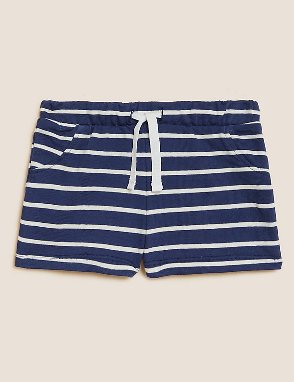 Cotton Rich Striped Shorts (0-3 Yrs) - NO