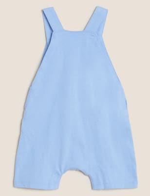 

Boys Pure Cotton Elephant Dungarees (0-3 Yrs) - Blue, Blue