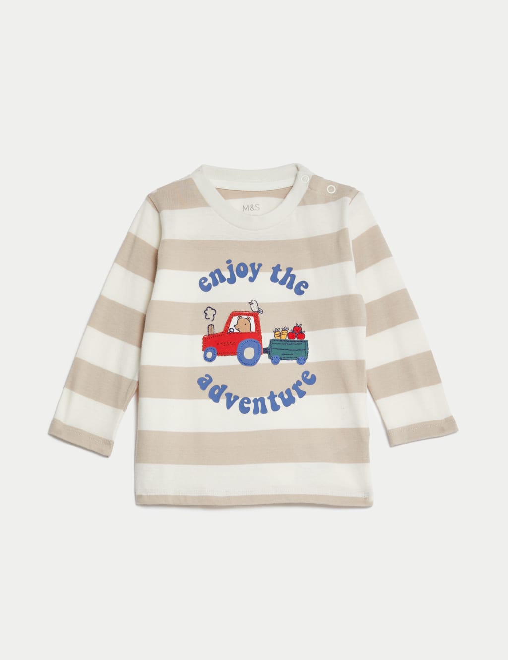 2pc Cotton Rich Striped Outfit (0-3 Yrs) image 3