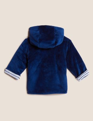 M&S Boys Cotton Rich Hooded Jacket (0-3 Yrs)