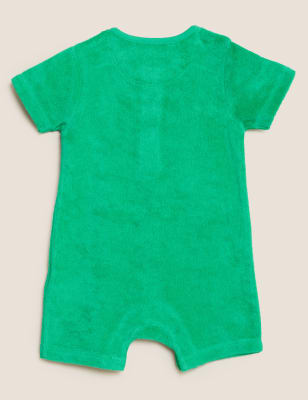

M&S Collection Strampelanzug mit Stickerei und hohem Baumwollanteil (0-3 J.) - Green, Green