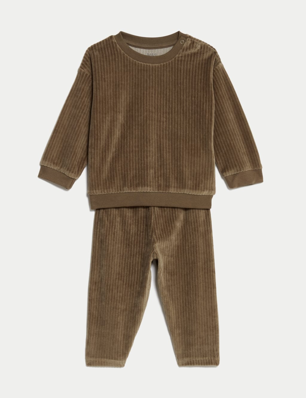 2pc Velour Ribbed Outfit (0-3 Yrs) image 1