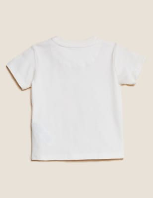 

M&S Collection Camiseta 100% algodón de leones (0-3 años) - Cream Mix, Cream Mix