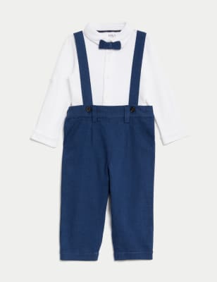 2pc Cotton Rich Top & Bottom Outfit (0-3 Yrs), M&S Collection