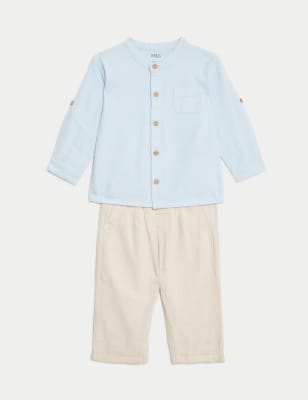 

Boys M&S Collection 2pc Cotton Rich Outfit (0-3 Yrs) - Calico Mix, Calico Mix