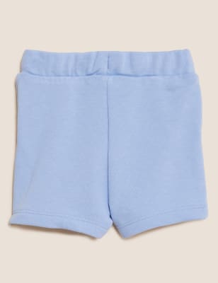 

Boys M&S Collection Cotton Rich Shorts (0-3 Yrs) - Blue, Blue