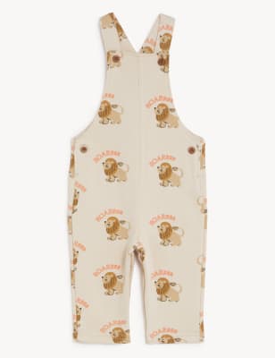 

M&S Collection Petos de algodón con diseño de león (0-3 años) - Beige Mix, Beige Mix