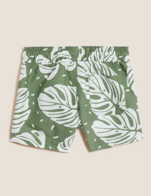 

Boys M&S Collection Palm Print Swim Shorts (0-3 Yrs) - Green Mix, Green Mix