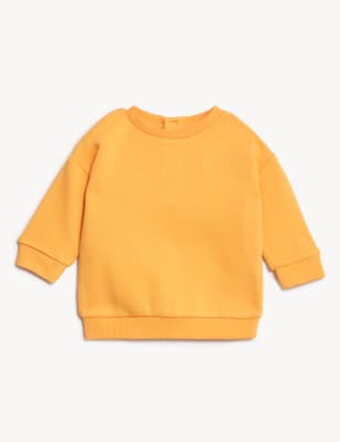 

Boys M&S Collection Cotton Rich Sweatshirt (0-3 Yrs) - Dark Gold, Dark Gold