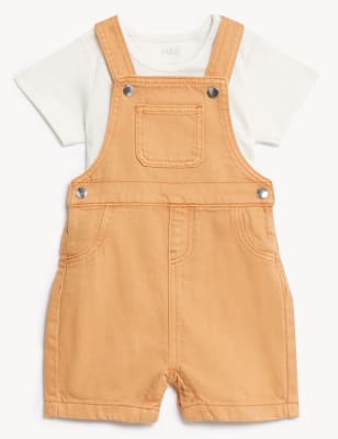 

M&S Collection 2-teiliges Outfit mit hohem Baumwollanteil (0-3 J.) - Rust Mix, Rust Mix