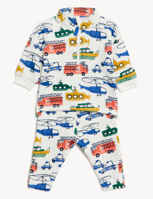 

Boys M&S Collection 2pc Cotton Rich Transport Outfit (0-3 Yrs) - Multi, Multi