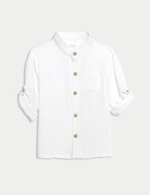 

M&S Collection Camisa 100% algodón (0-3 años) - White, White