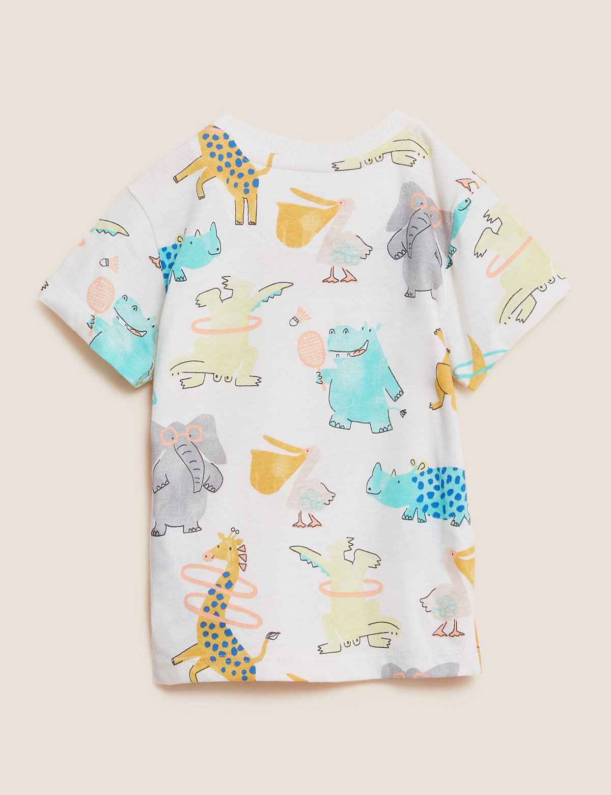 Pure Cotton Zoo Animal T-Shirt (0-3 Yrs)