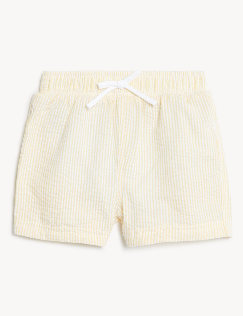 Cotton Blend Seersucker Swim Shorts (0-3 Yrs) image 1