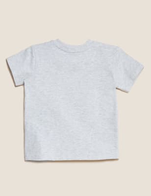 

Boys M&S Collection Pure Cotton Pelican Print T-Shirt (0-3 Yrs) - Grey Marl, Grey Marl