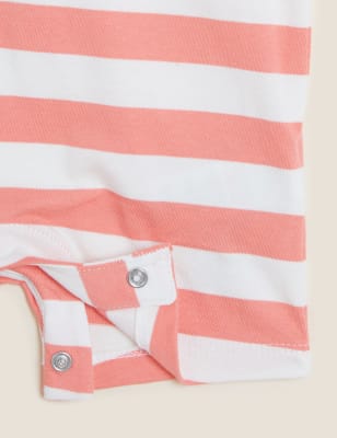 

Boys M&S Collection Pure Cotton Striped Romper (0-3 Yrs) - Red Mix, Red Mix