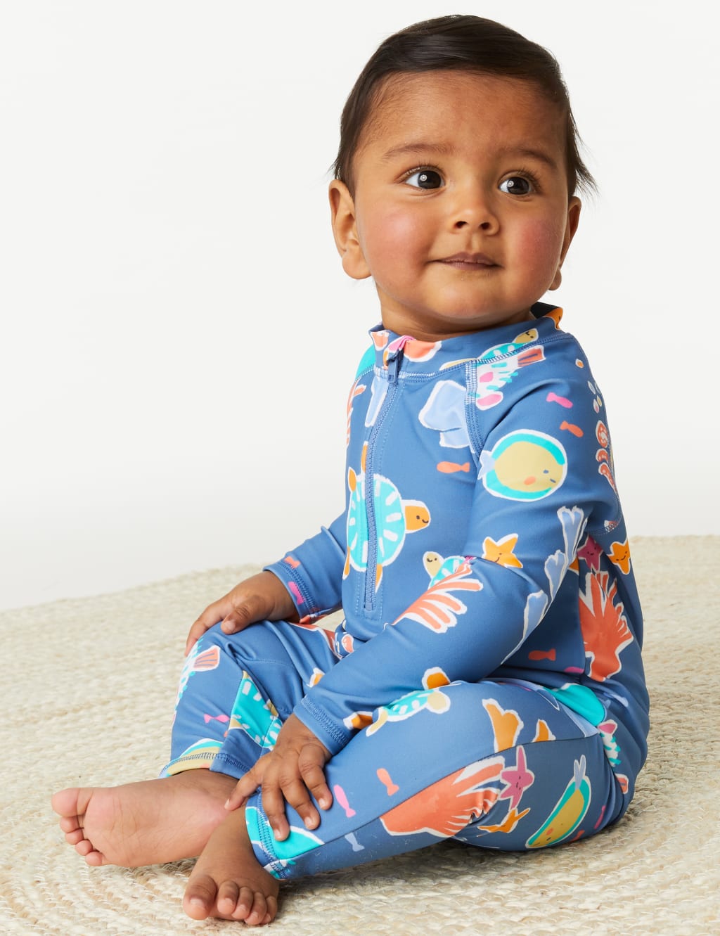 2pc Sealife Swimsuit & Hat Set (0-3 Yrs) image 5