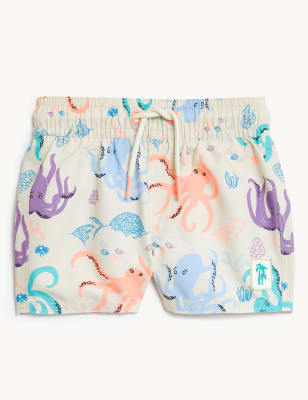 

M&S Collection Badeshorts mit Oktopusmuster (0-3 J.) - Multi, Multi
