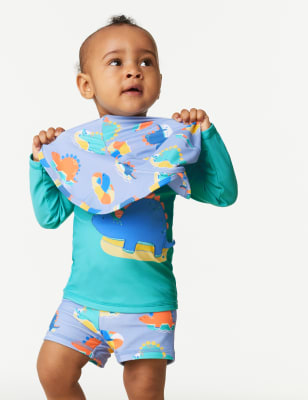 

Boys M&S Collection 3pc Dinosaur Swim Outfit (0-3 Yrs) - Aqua Mix, Aqua Mix