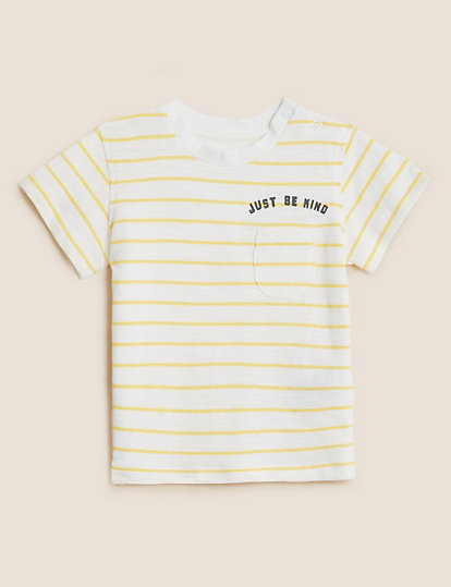 3pk Pure Cotton Patterned T-Shirts (0-3 Yrs)
