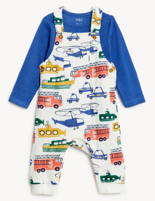 

Boys M&S Collection 2pc Cotton Rich Transport Outfit (0-3 Yrs) - Multi, Multi