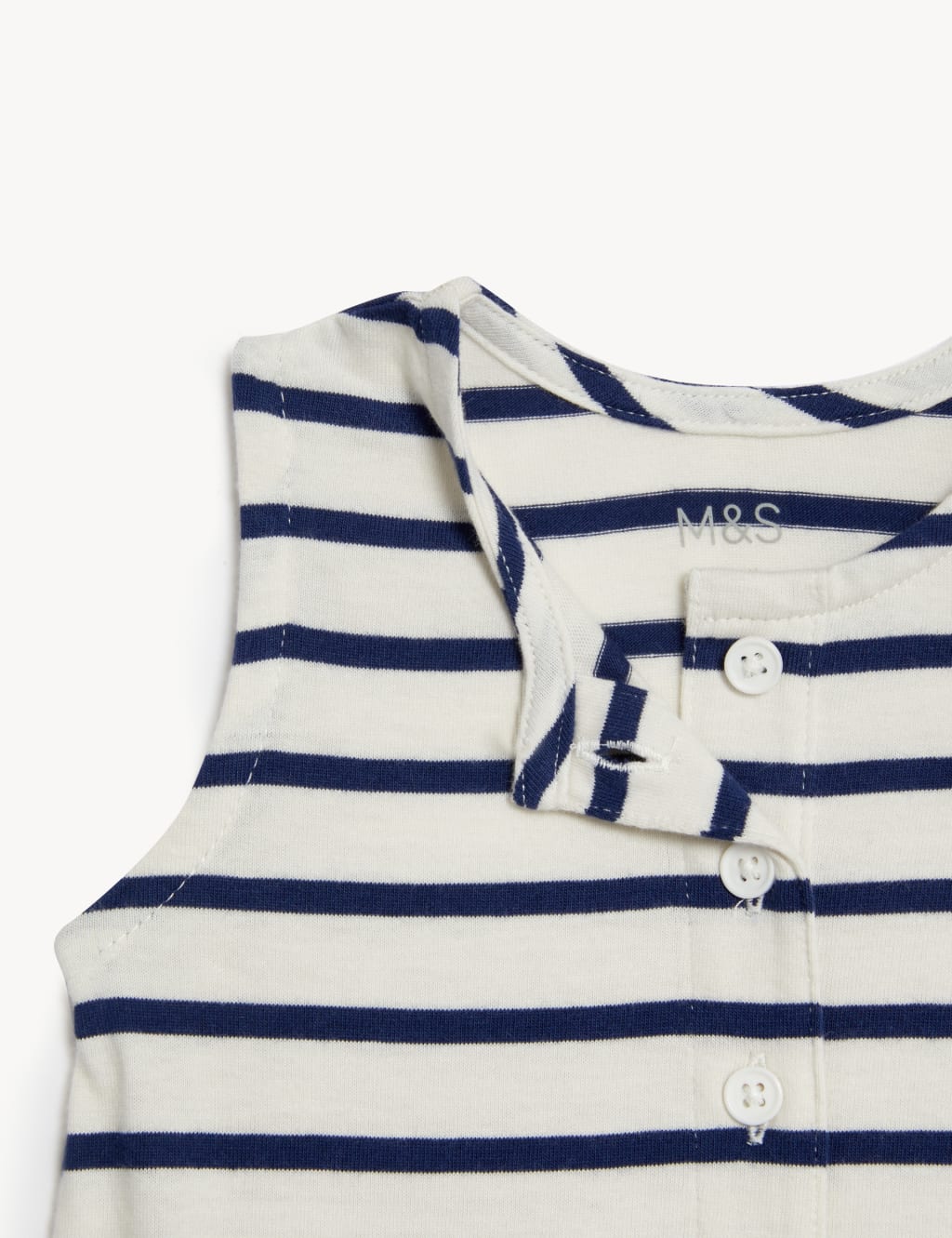 Pure Cotton Striped Romper (0-3 Yrs) image 3