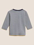 Pure Cotton Striped Long Sleeve Top (0-3 Yrs)
