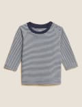 Pure Cotton Striped Long Sleeve Top (0-3 Yrs)