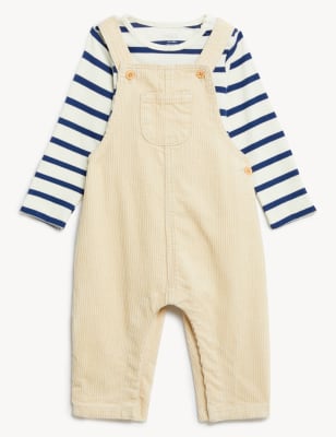 

Boys M&S Collection 2pc Pure Cotton Striped Outfit (0-3 Yrs) - Multi, Multi