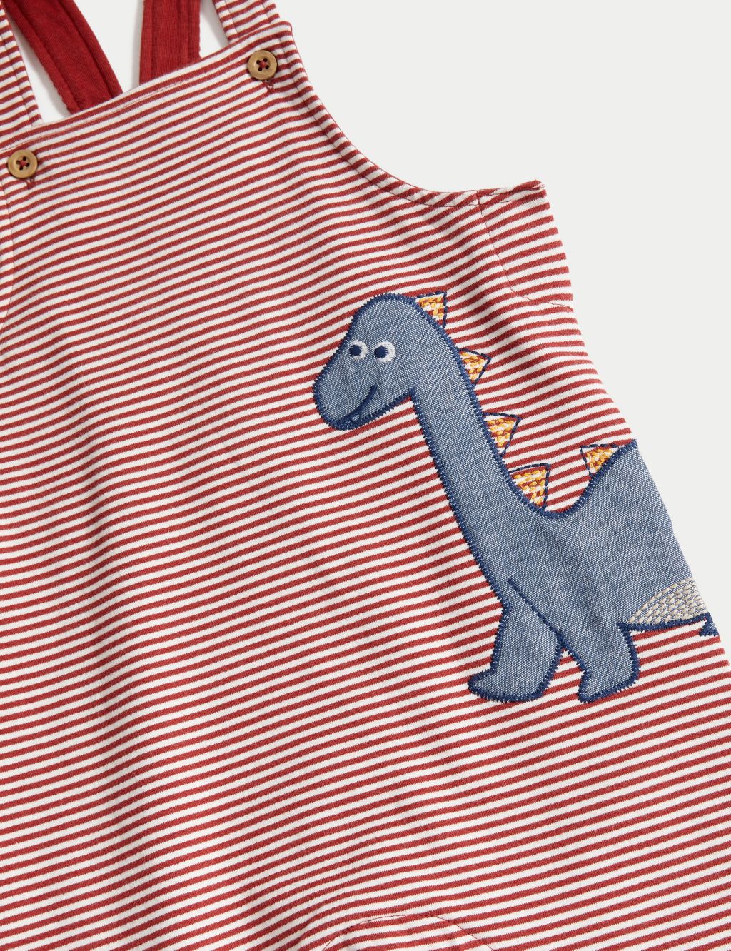 2pc Cotton Rich Striped Dinosaur Outfit (0-3 Yrs) image 6