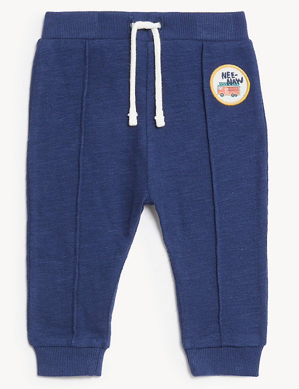 3pk Pure Cotton Joggers (0-3 Yrs) - MM