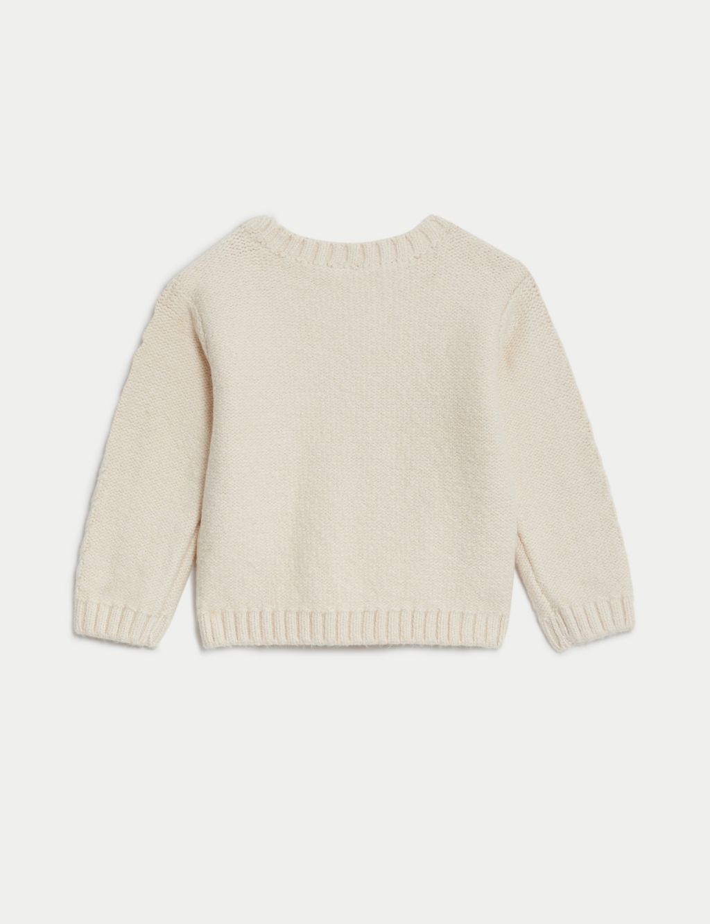 Cotton Rich Cable Knit Jumper (0-3 Yrs) image 2