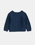 Cotton Rich Cable Knit Jumper (0-3 Yrs)