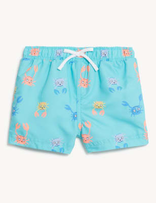 

Boys M&S Collection Fish Print Swim Shorts (0-3 Yrs) - Turquoise Mix, Turquoise Mix