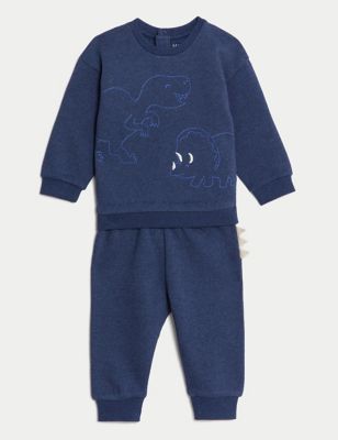 2pc Cotton Rich Dinosaur Outfit (0-3 Yrs)