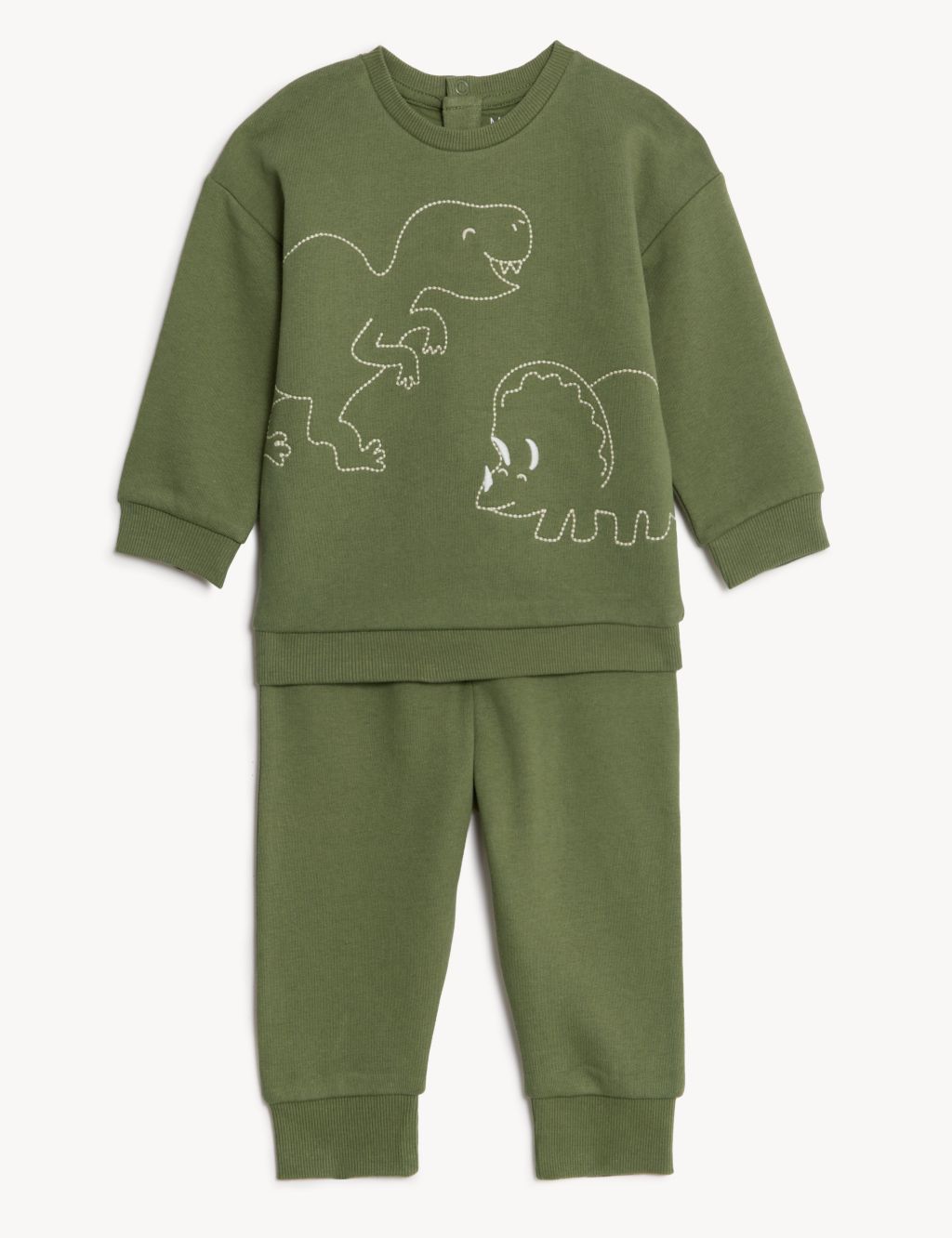 2pc Cotton Rich Dinosaur Print Outfit (0-3 Yrs) image 1