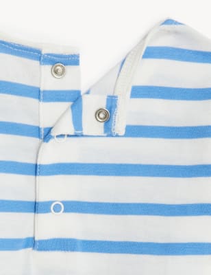 Pure Cotton Striped Top