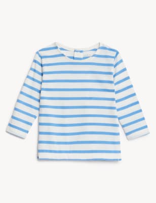 Pure Cotton Striped Top