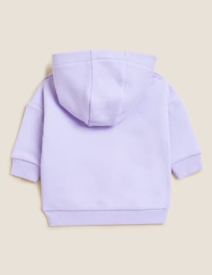 

M&S Collection Hoodie mit hohem Baumwollanteil und Mickey™-Motiv (0-3 J.) - Lilac, Lilac