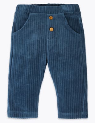 Jogging en velours c&ocirc;tel&eacute;