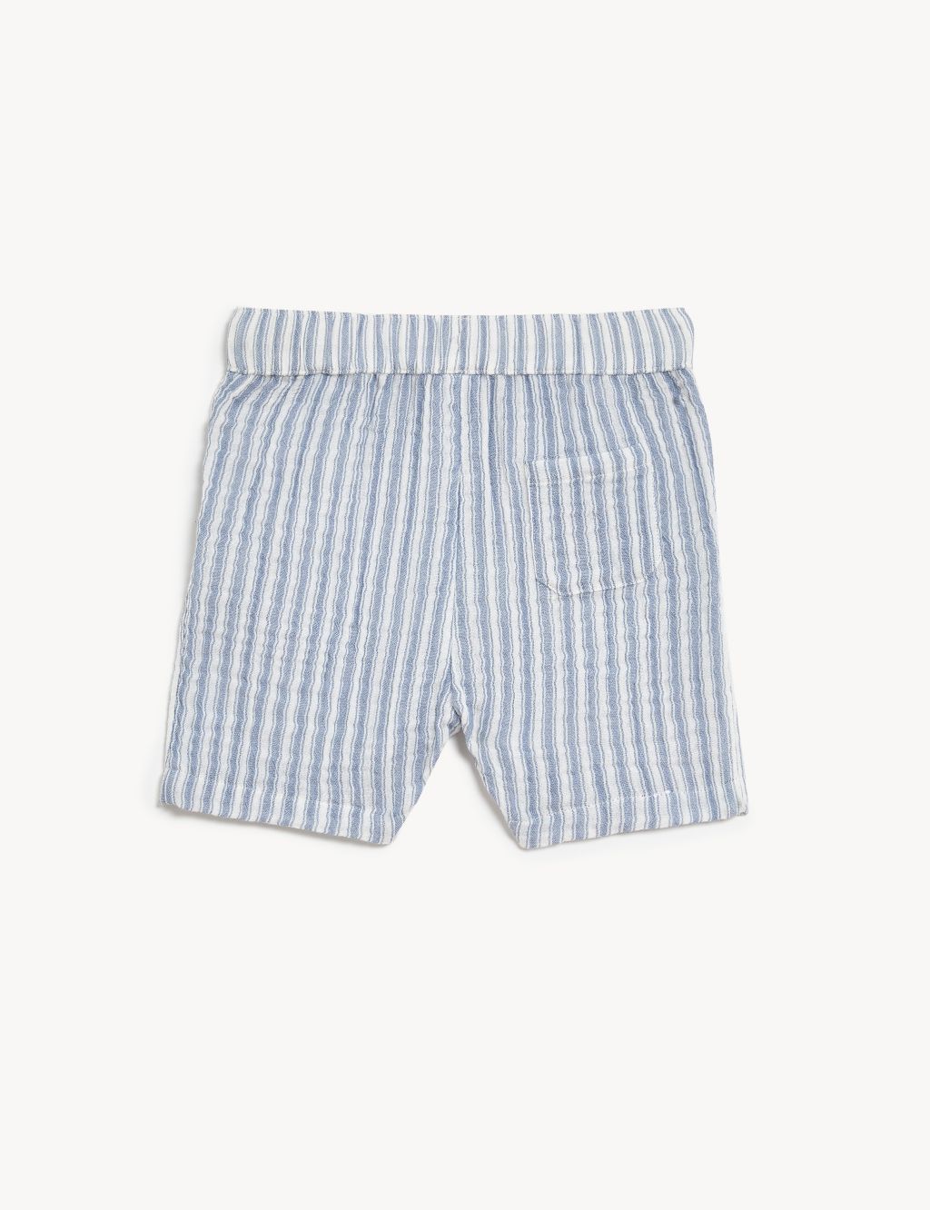 Pure Cotton Striped Shorts (0-3 Yrs) image 2