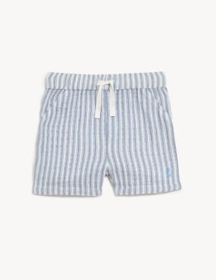 

Boys M&S Collection Pure Cotton Striped Shorts (0-3 Yrs) - White Mix, White Mix