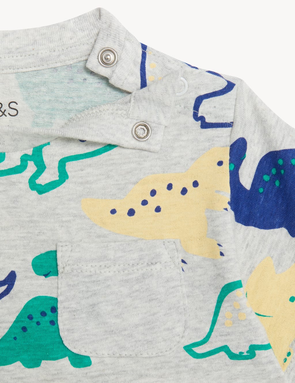 Pure Cotton Dinosaur Romper (0-3 Yrs) image 4