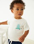 Pure Cotton Surfing Hippo T-Shirt