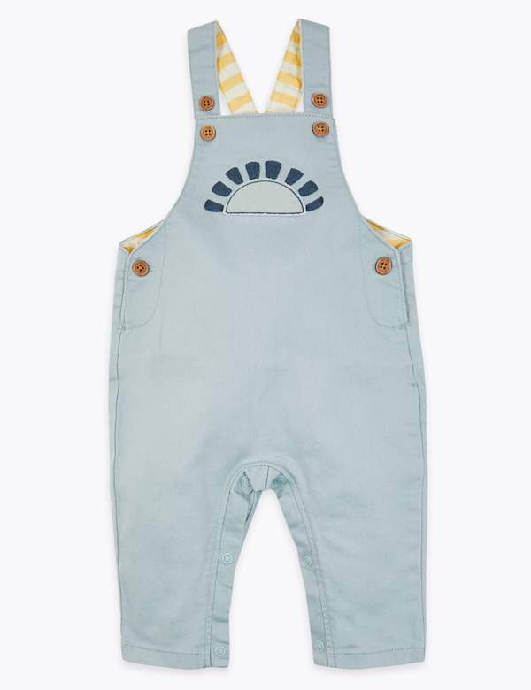 Cotton Sunshine Dungarees (0 -36 Mths)
